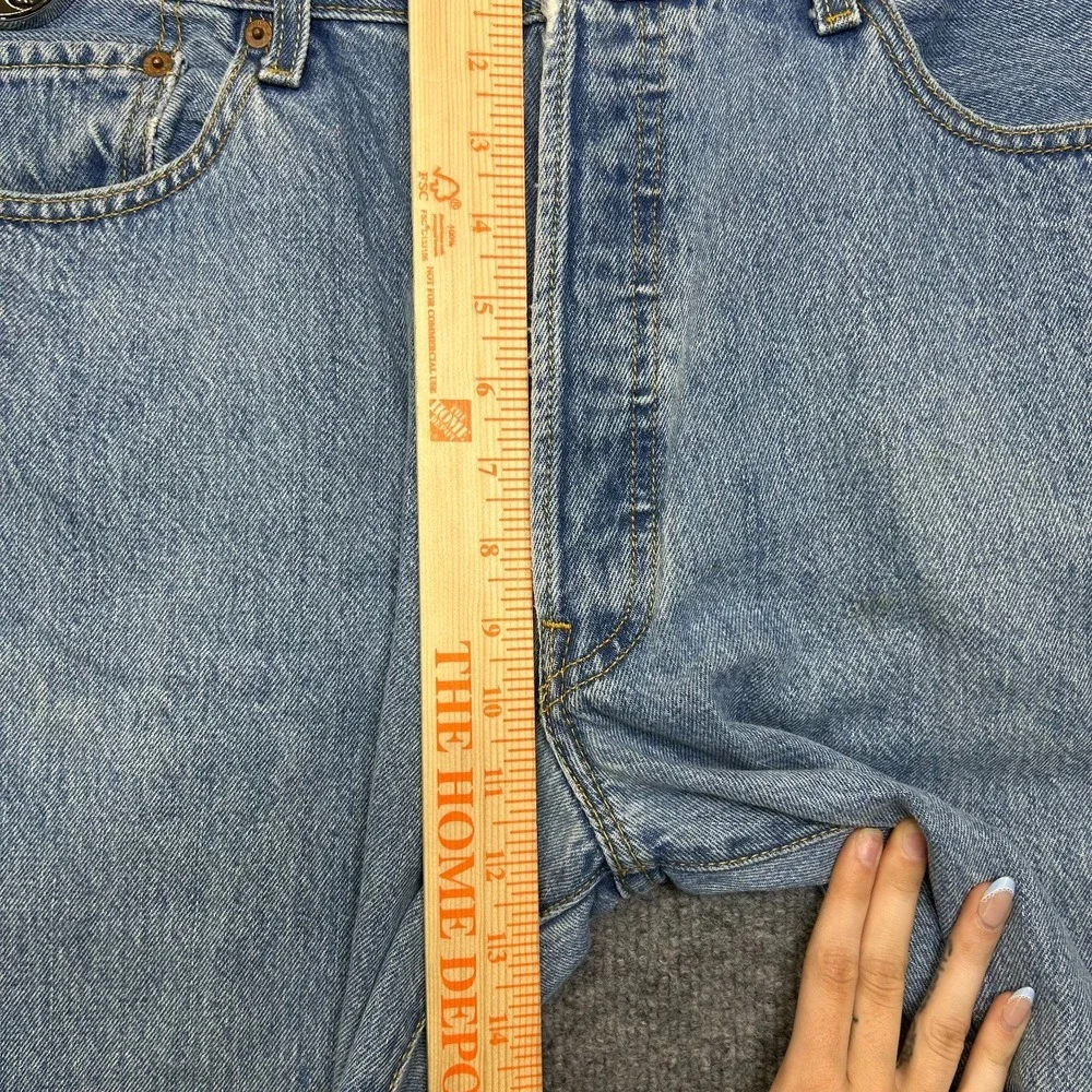 Levi's 501 Straight Jeans Men's‎ Blue Denim Pockets Button Fly Classic - 37X32.5